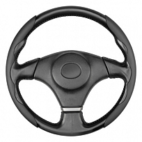 Накладки на руль экокожа SKYWAY Base Черные компл. 2шт.